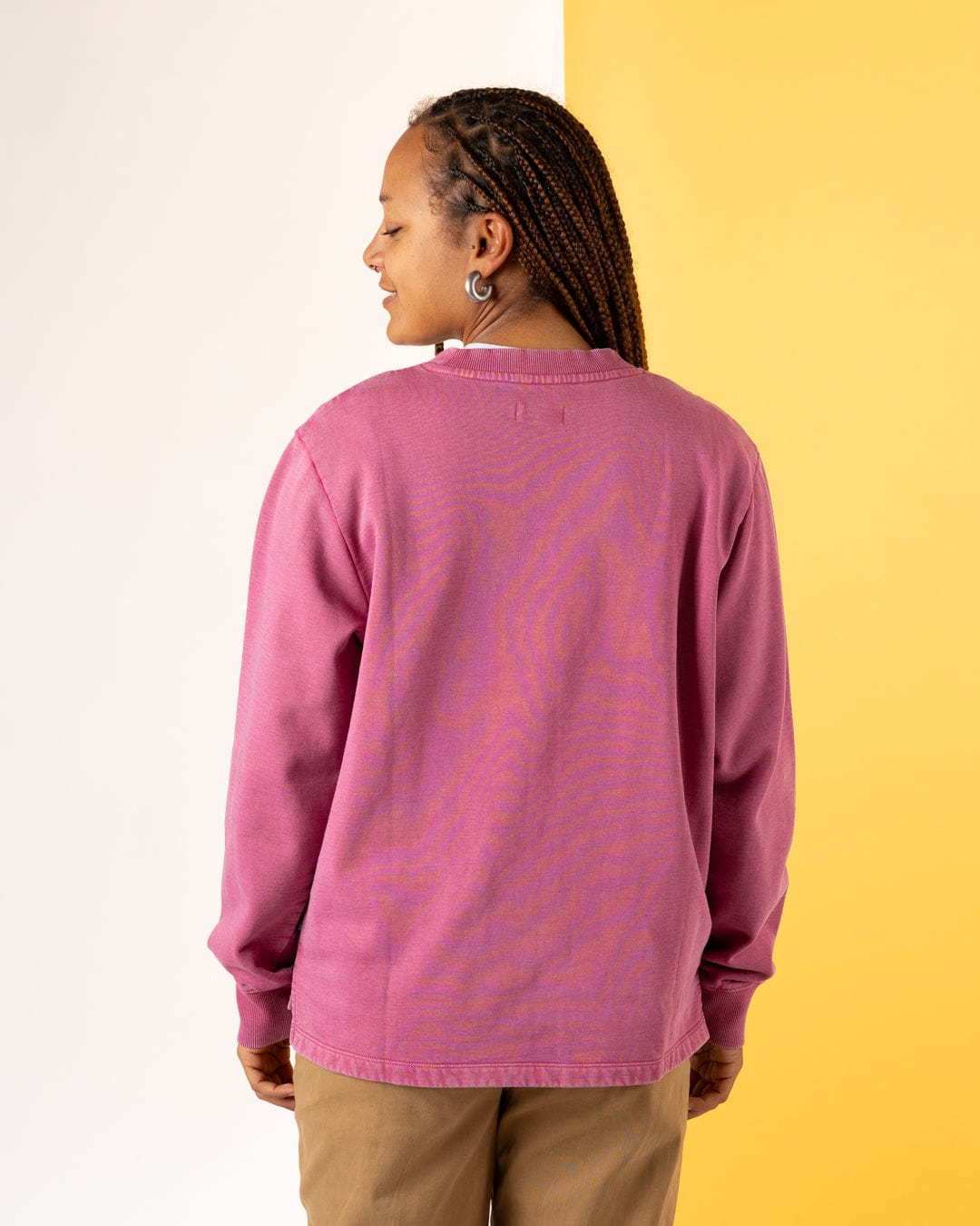 Tarot Moon - Womens Sweat Shirt - Dark Pink