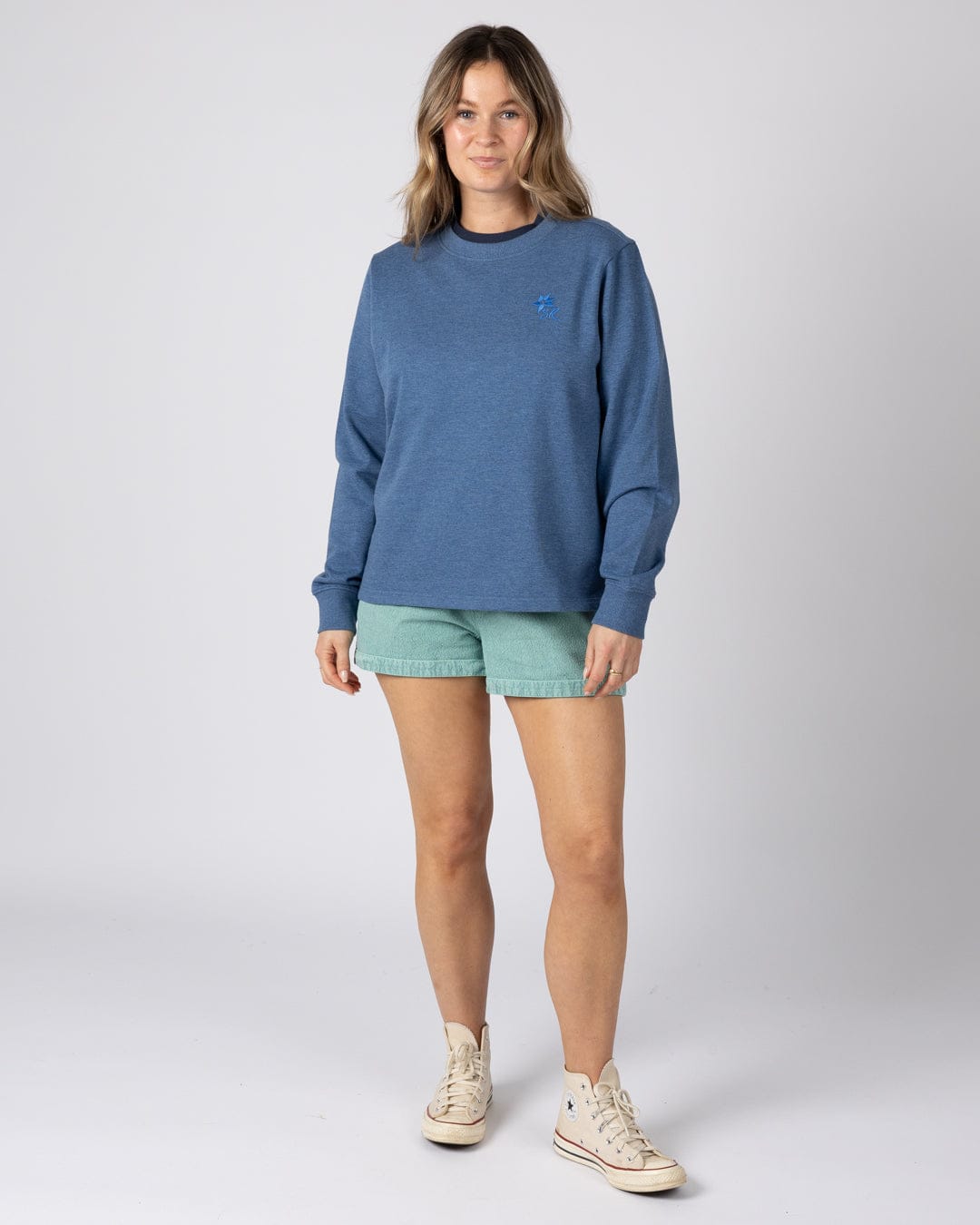 Austol Womens Sweatshirt in Bright Blue