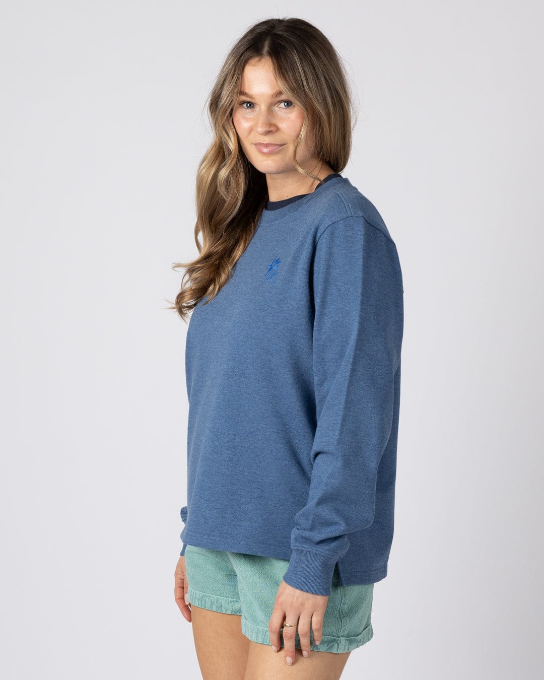 Austol Womens Sweatshirt in Bright Blue