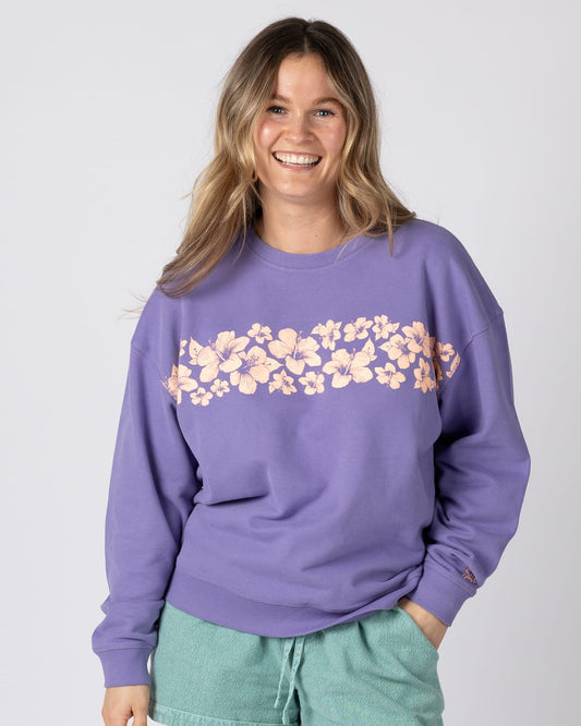 Hebe Womens Sweatshirt in Purple