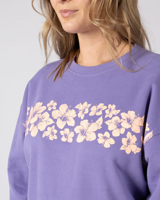 Hebe Womens Sweatshirt in Purple