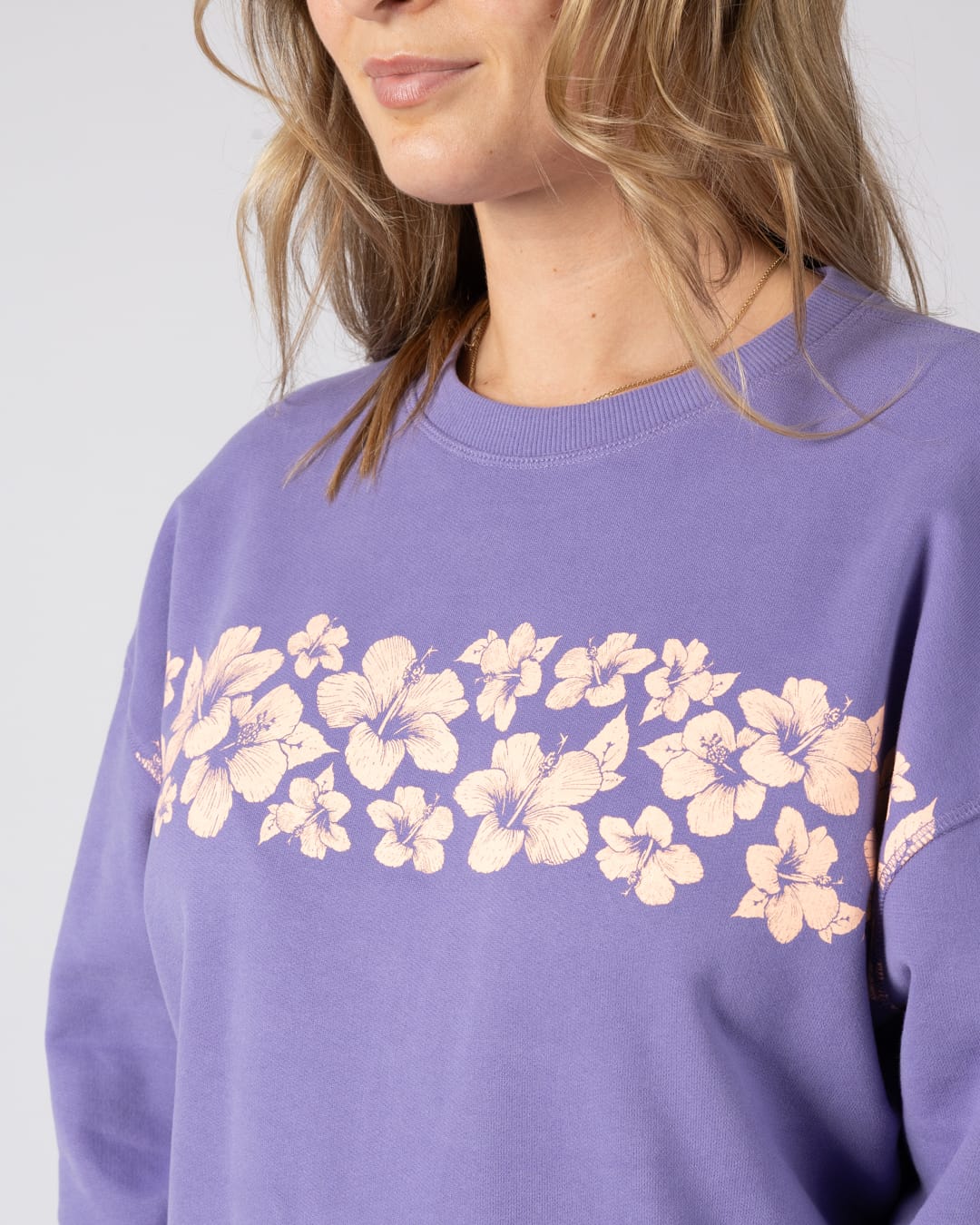 Hebe Womens Sweatshirt in Purple