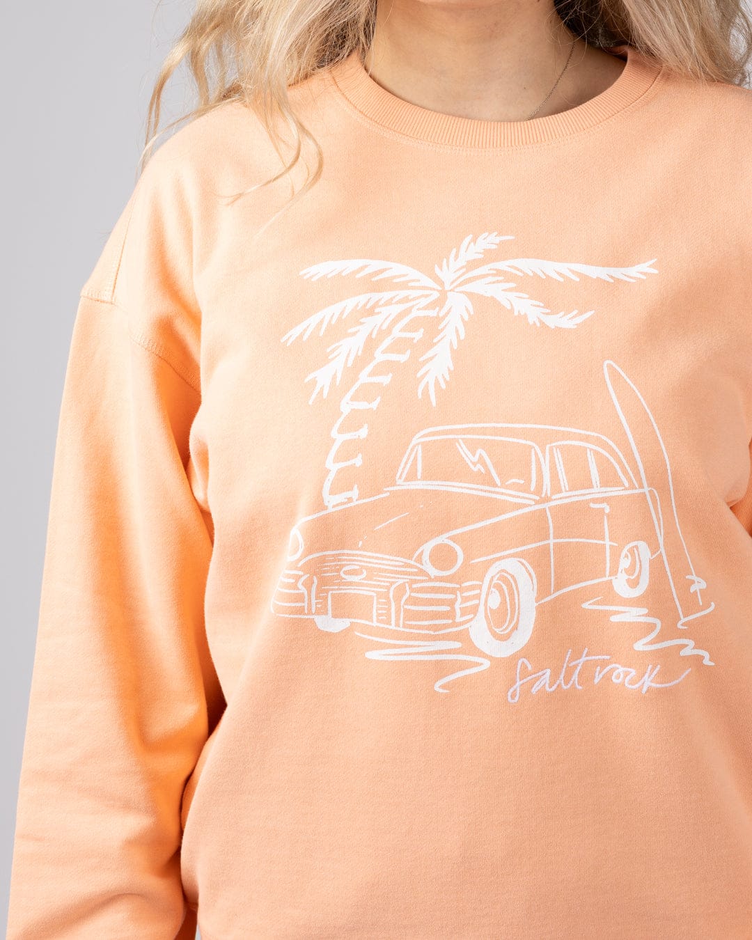Driver - Womens Oversized Sweat Top - Orange
