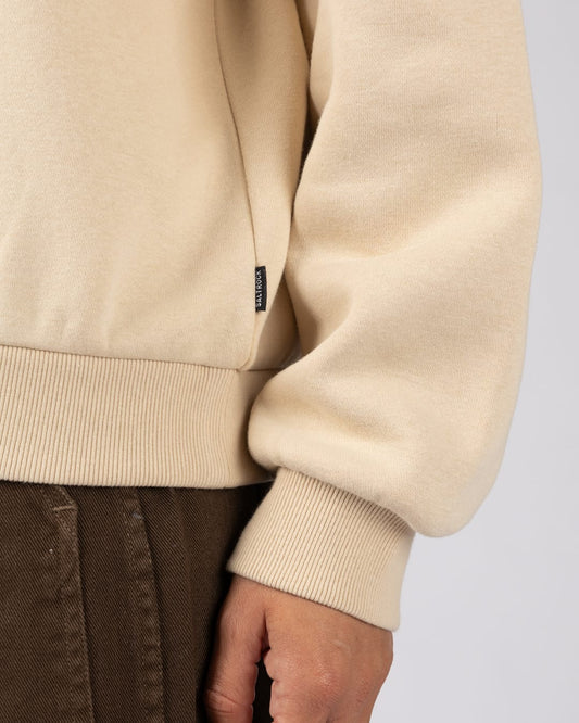 Perfect Set Womens Oversized Sweatshirt In Cream