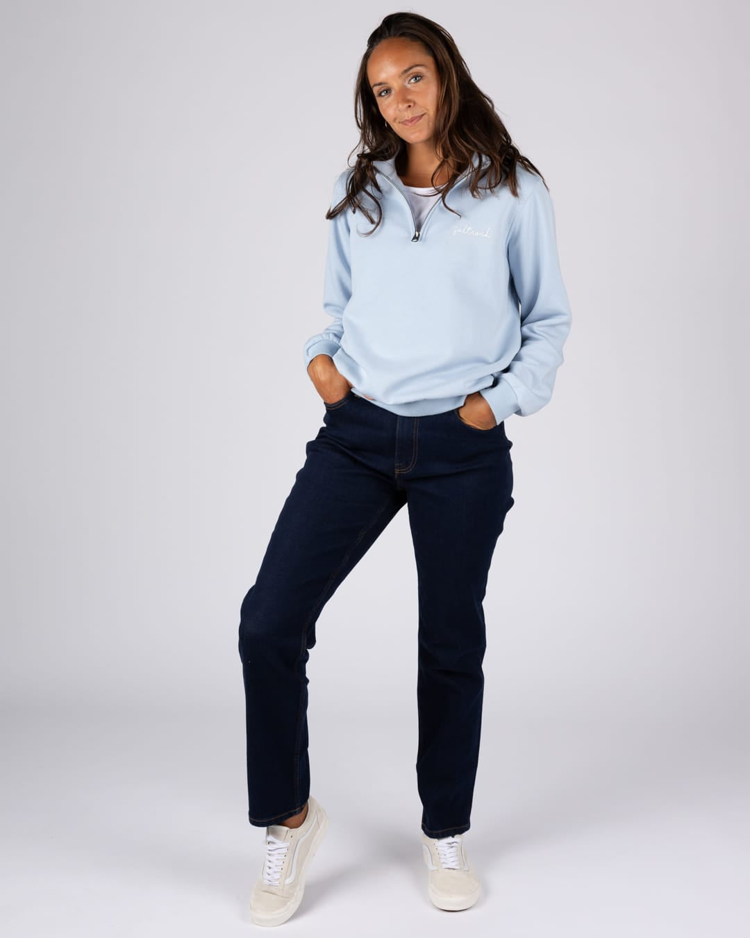 Essential Womens Sweatshirt In Light Blue