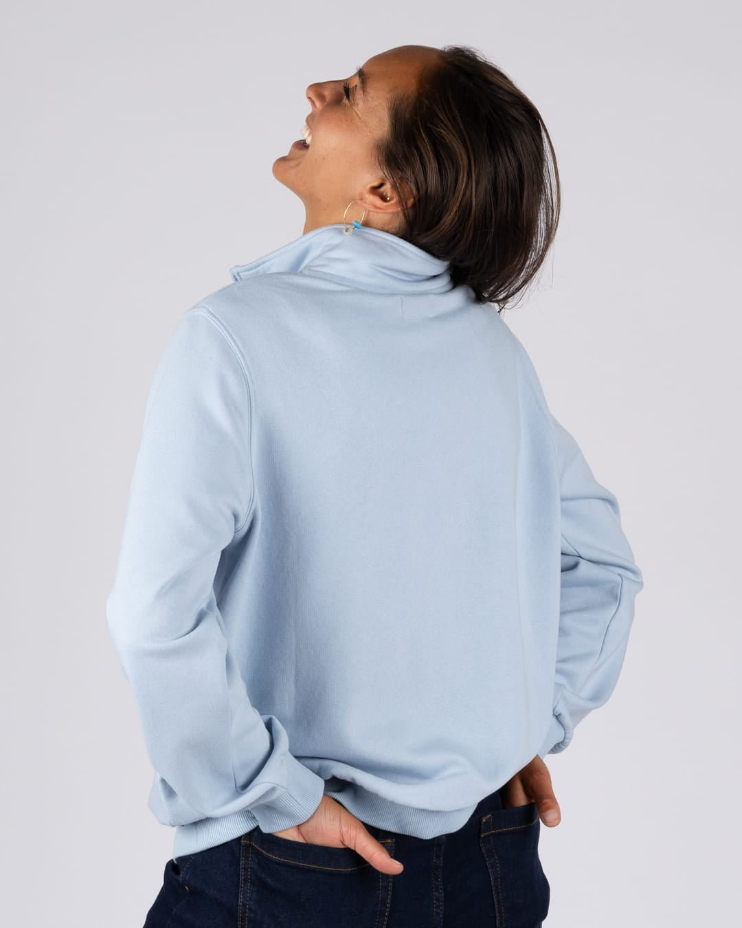Essential Womens Sweatshirt In Light Blue