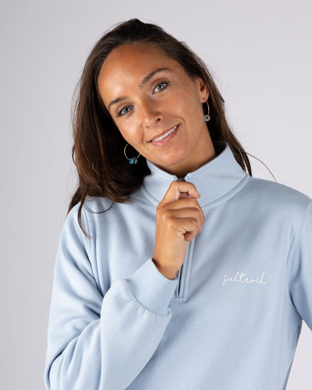 Essential Womens Sweatshirt In Light Blue