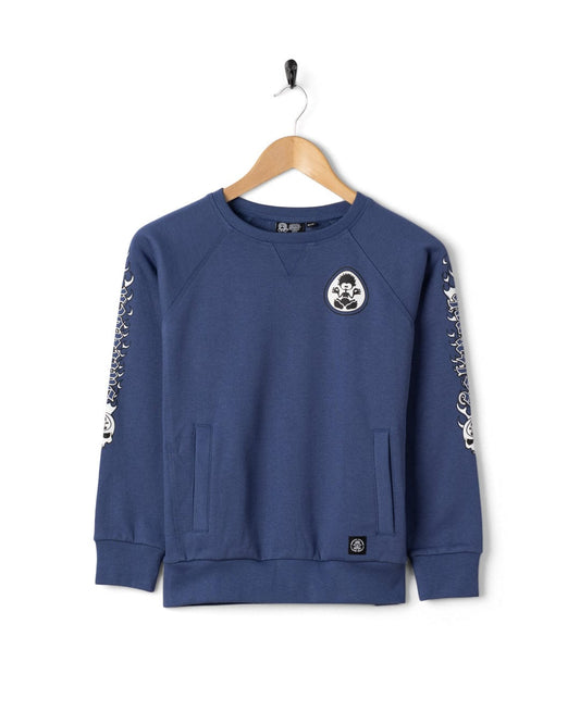 Fire Tok - Kids Sweat Top - Blue