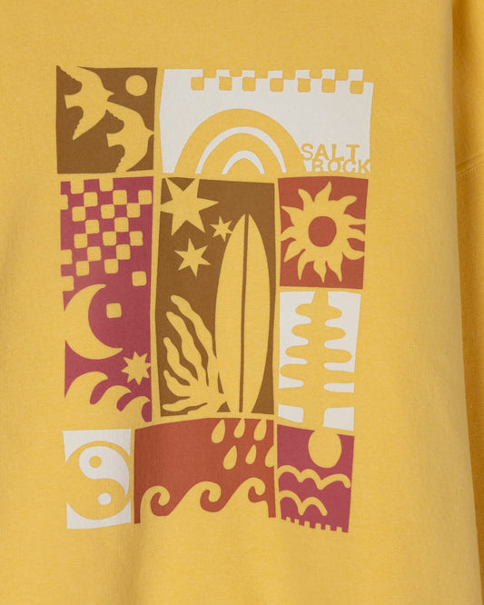 Mosaic Kids Oversized Sweatshirt in Yellow
