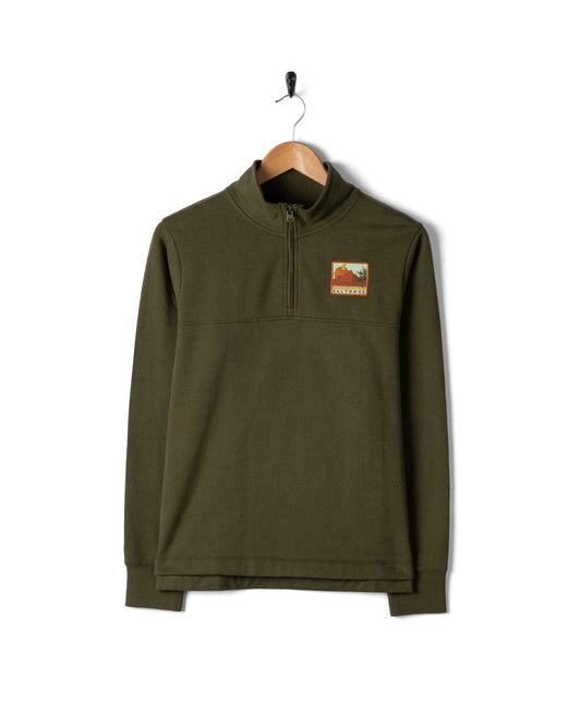 Fay - Womens 1/4 Neck Sweatshirt - Green