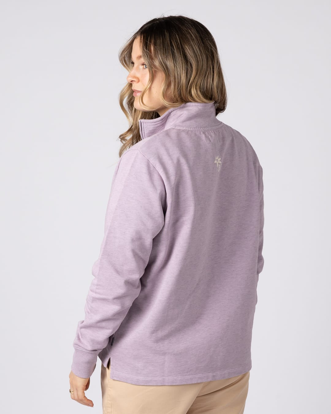 Carissa Womens Sweatshirt in Purple
