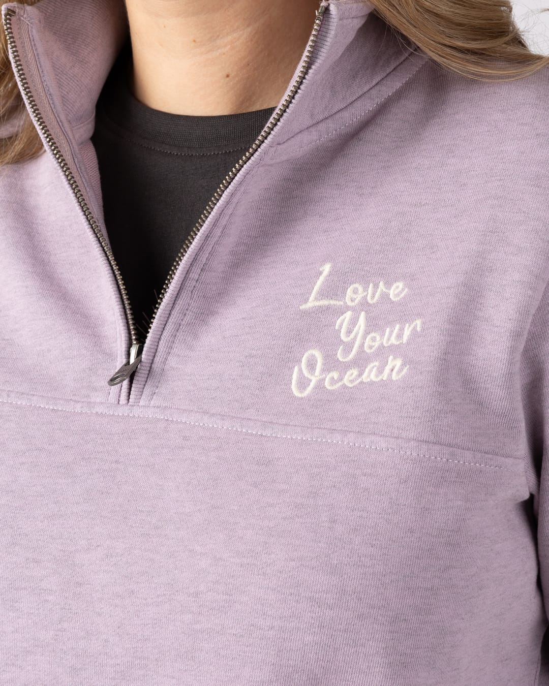 Carissa Womens Sweatshirt in Purple