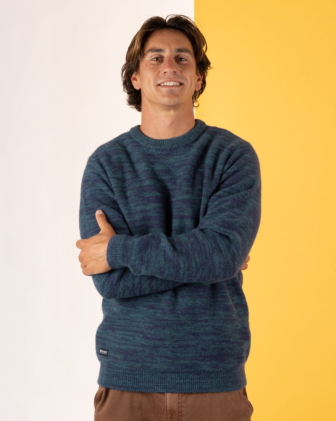 Reader - Mens Knitted Jumper - Blue