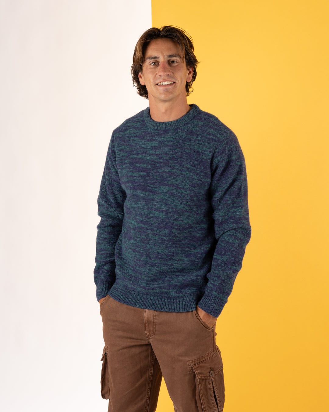 Reader - Mens Knitted Jumper - Blue