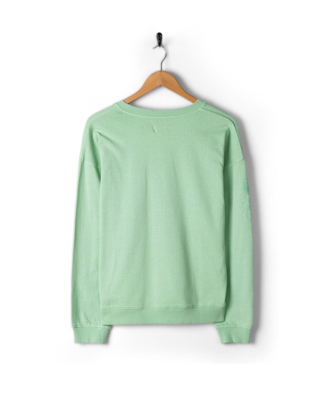 Penny - Womens V-Neck Sweatshirt - Light Green