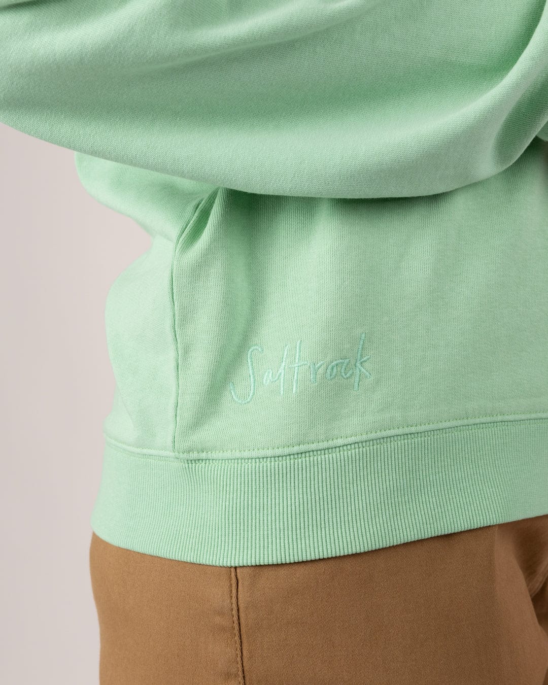 Penny - Womens V-Neck Sweatshirt - Light Green