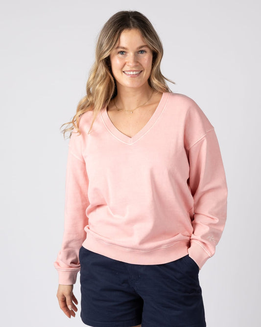 Saltwater Womens Sweatshirt in Pink