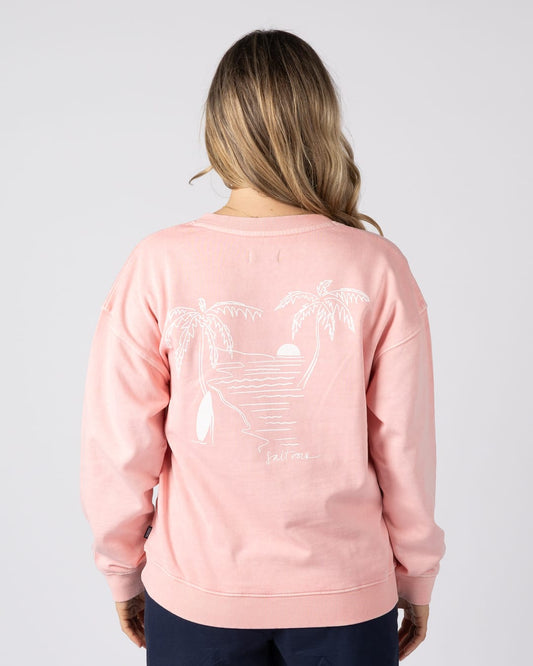 Saltwater Womens Sweatshirt in Pink