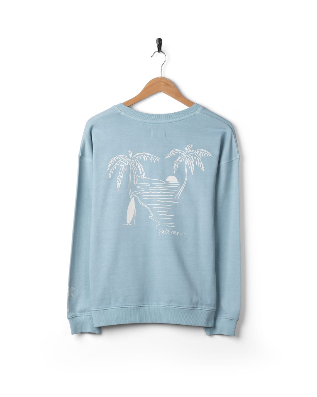 Saltwater Womens Sweat Top in Light Blue