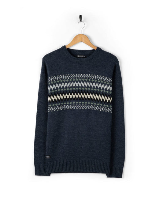Rolo - Mens Knitted Jumper - Blue