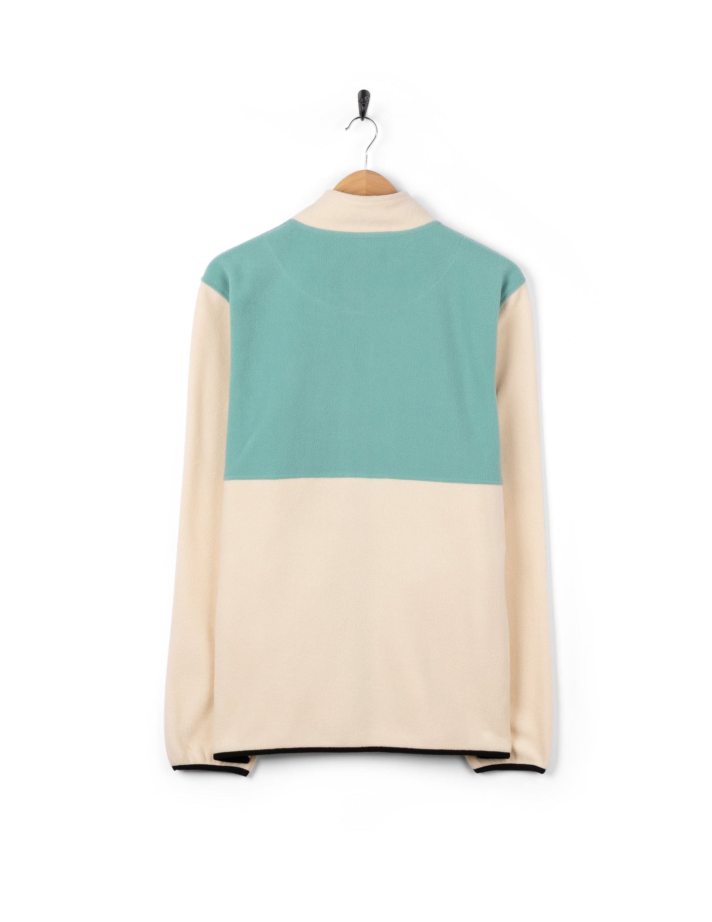 Faras Mens Zip Through Fleece in Cream