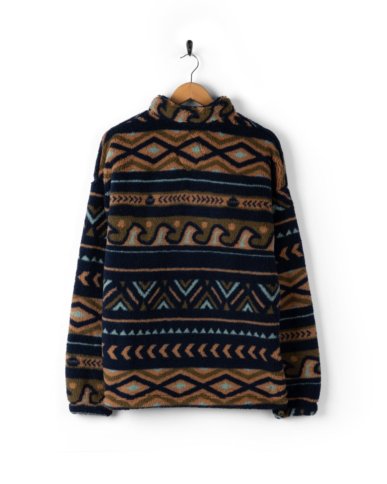 Flannigan - Mens 1/4 Neck Fleece - Navy