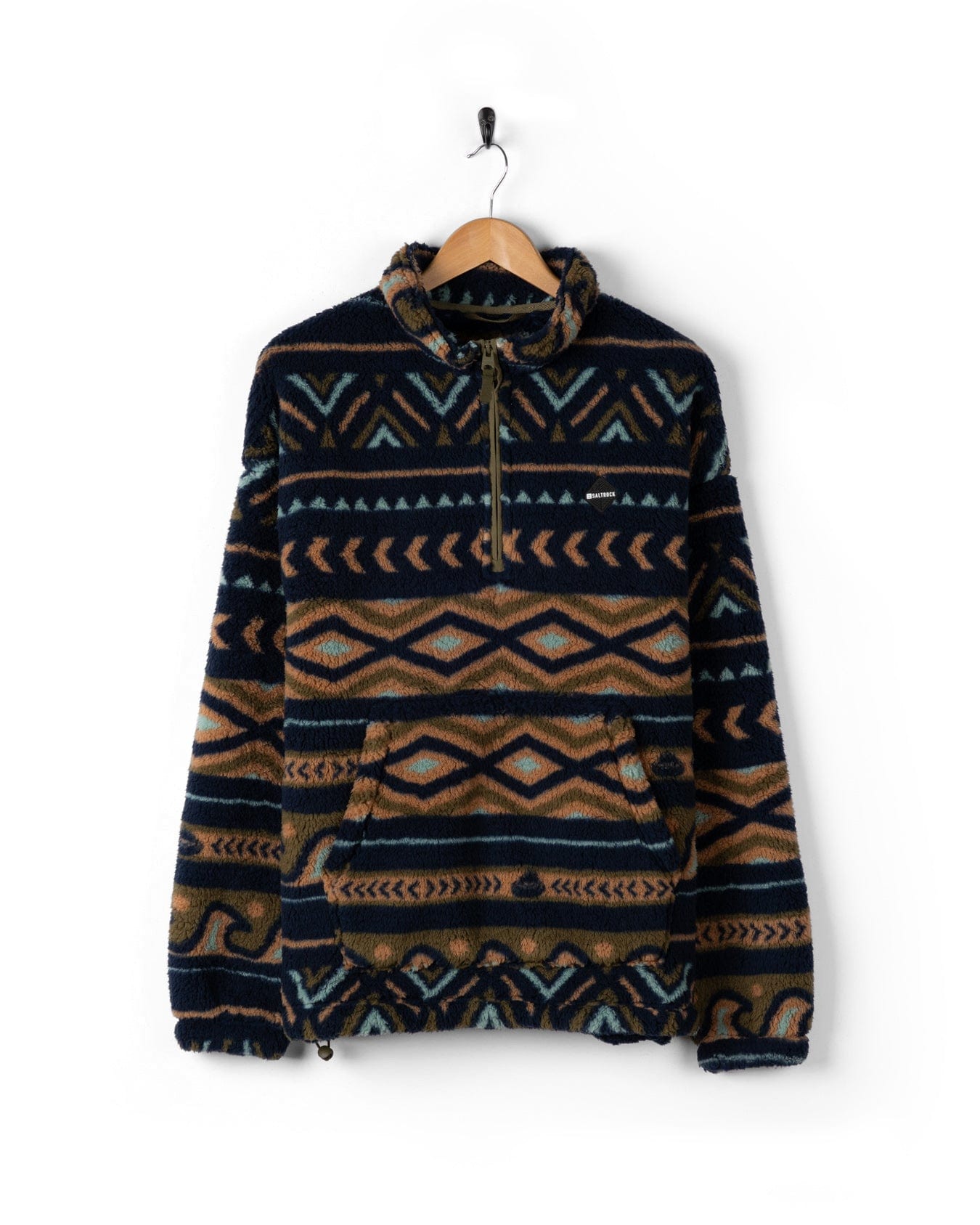 Flannigan - Mens 1/4 Neck Fleece - Navy