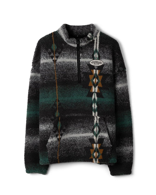 Aztec Sunset Mens 1/4 Neck Fleece in Multi