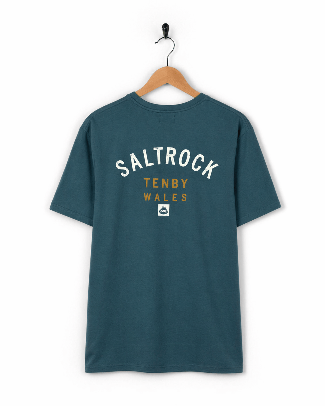 Location Tenby Mens T-Shirt in Teal
