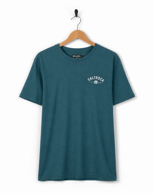 Poole Mens Location T-Shirt in Teal