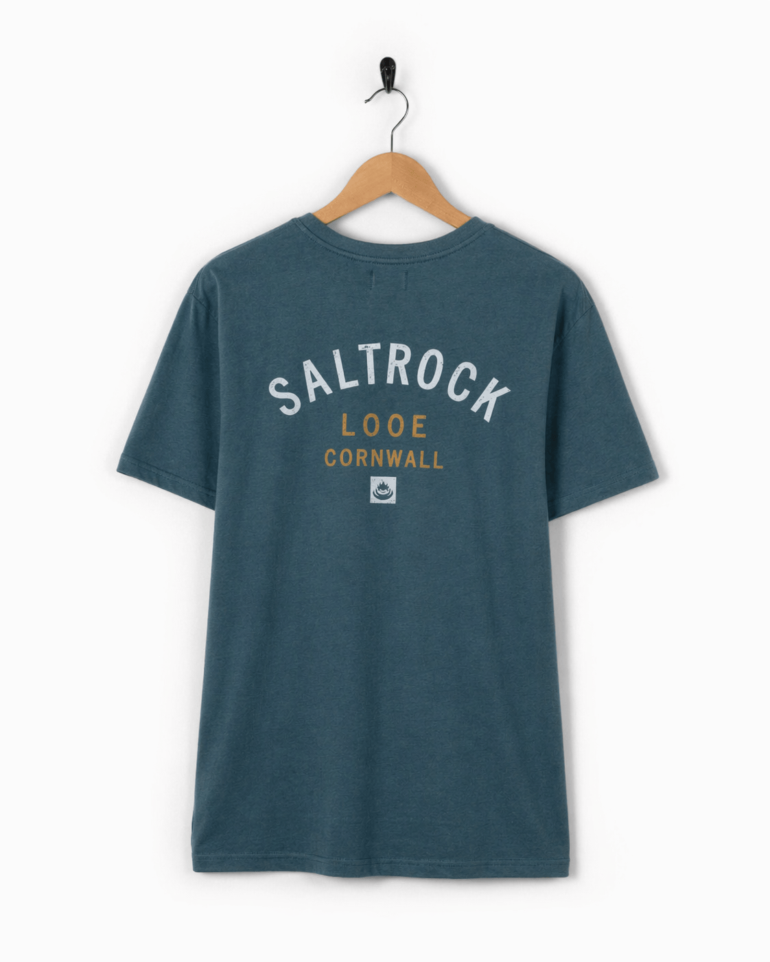 Location Looe Mens T-Shirt in Teal