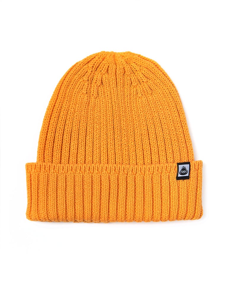A warm in style Saltrock Maine Fisherman Beanie on a white background.