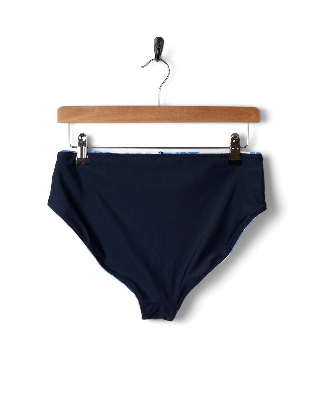 Island Tiles Womens Reversible Bikini Bottoms in Bright Blue