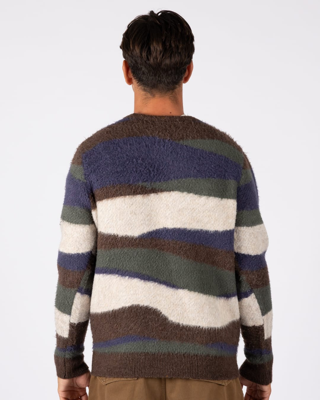 Landscape Mens Knitted Jumper in Blue