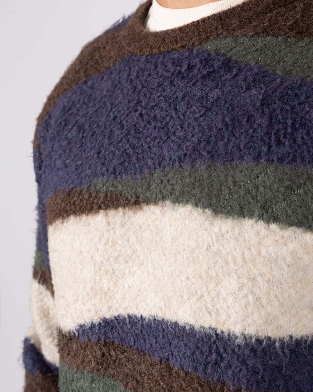 Landscape Mens Knitted Jumper in Blue