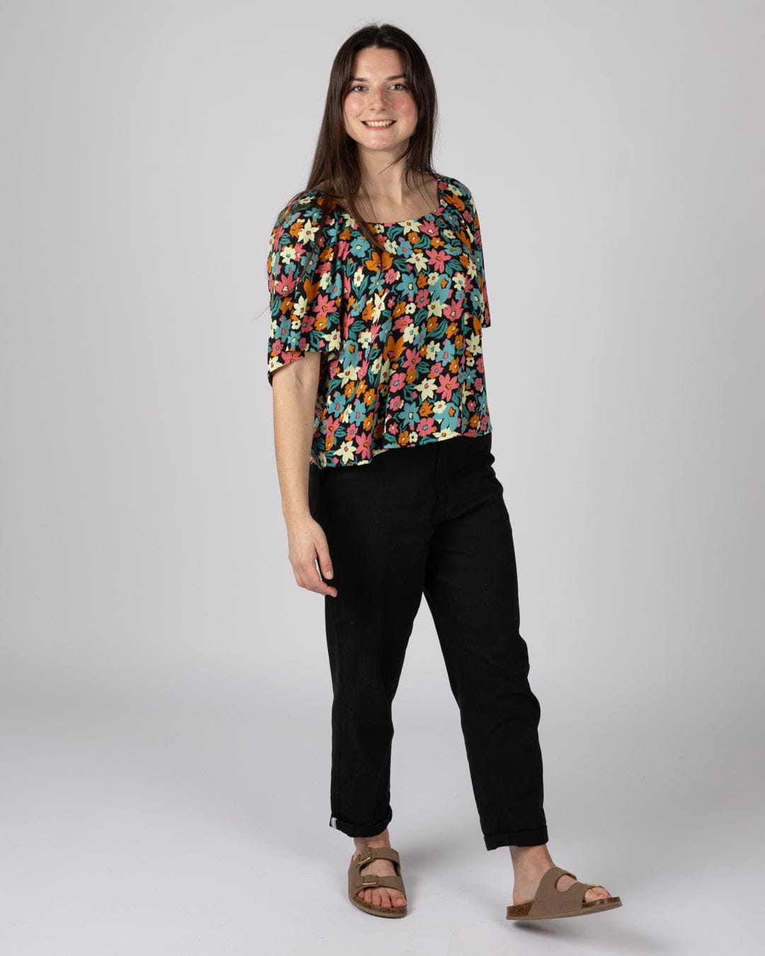 Holidaze Womens Blouse in Multi