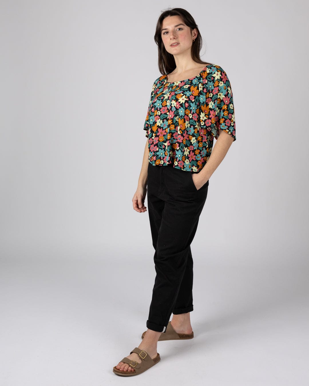 Holidaze Womens Blouse in Multi
