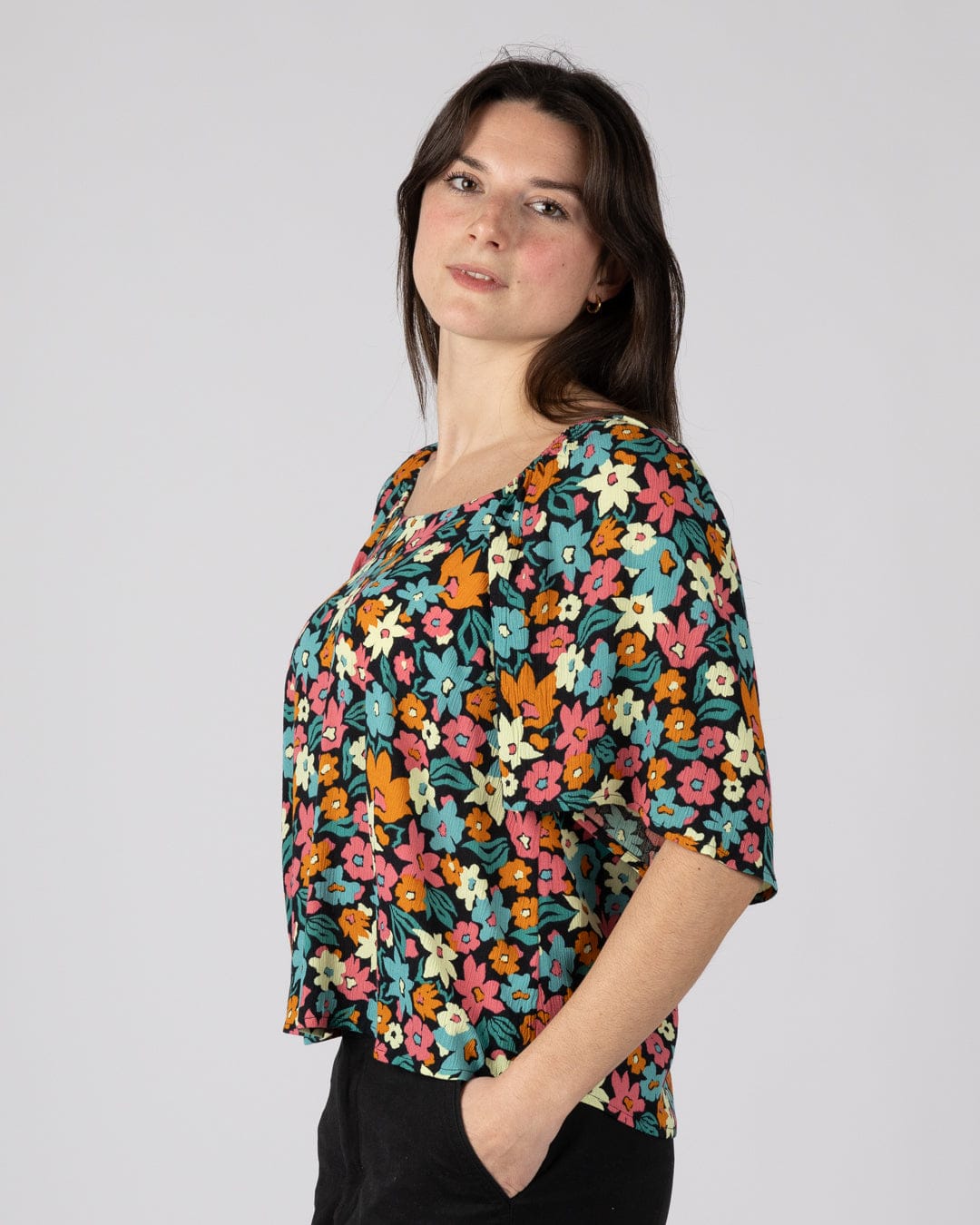 Holidaze Womens Blouse in Multi