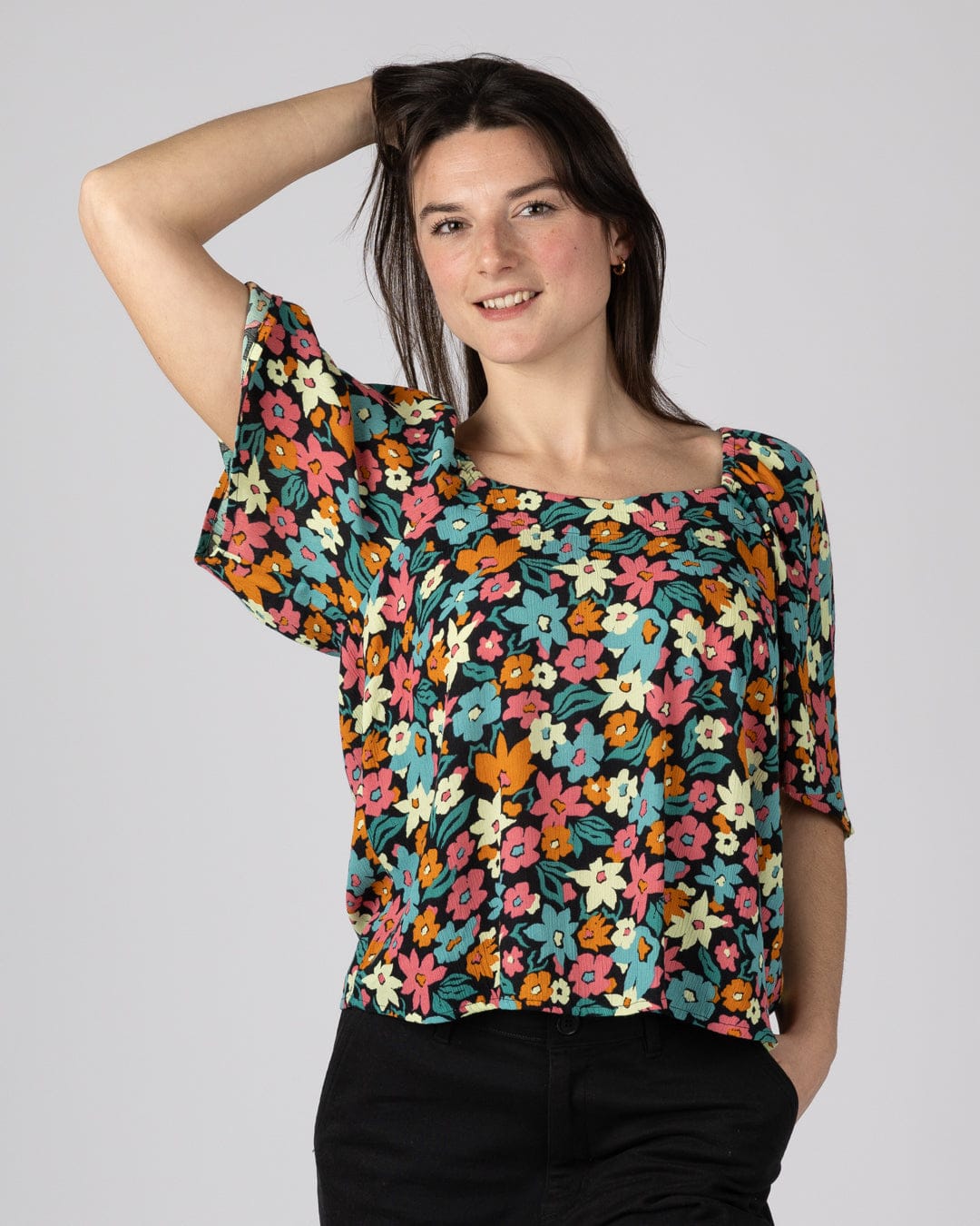 Holidaze Womens Blouse in Multi