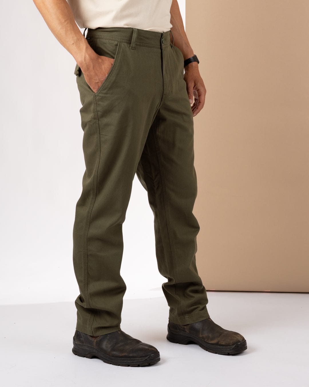 Marloes - Mens Chino Trousers - Green