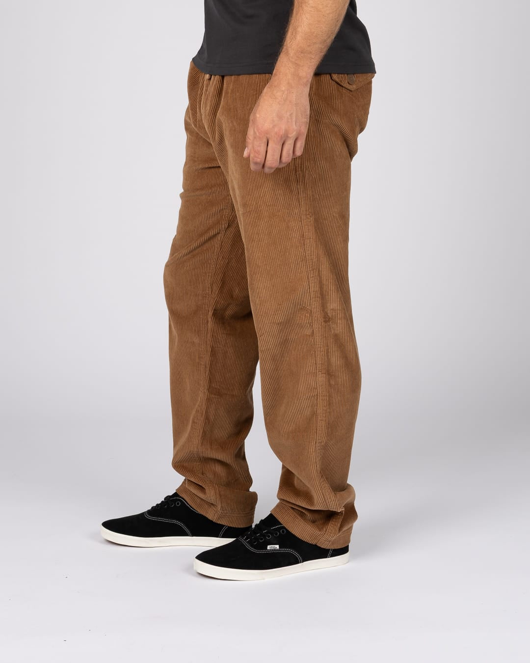Orlando Mens Cord Trousers in Brown