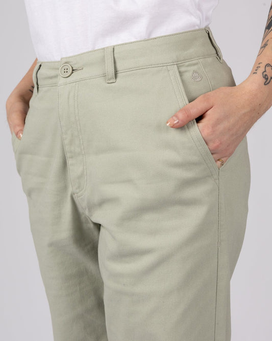 Mara - Womens Chino - Light Green