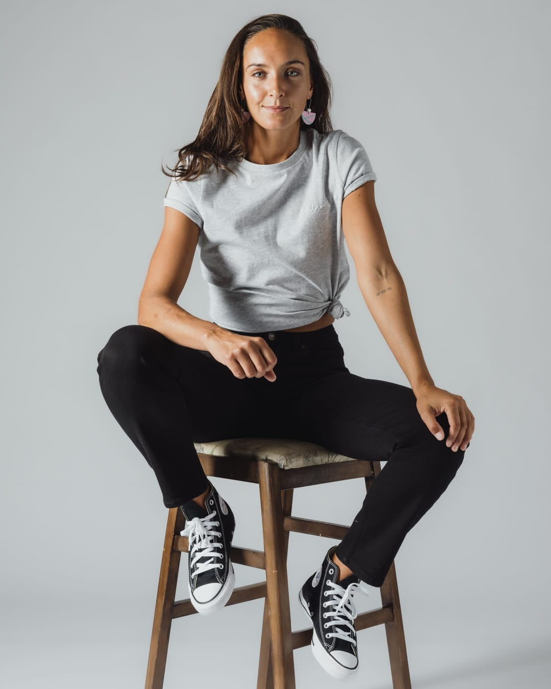 Iona Womens Straight Leg Jean In Black
