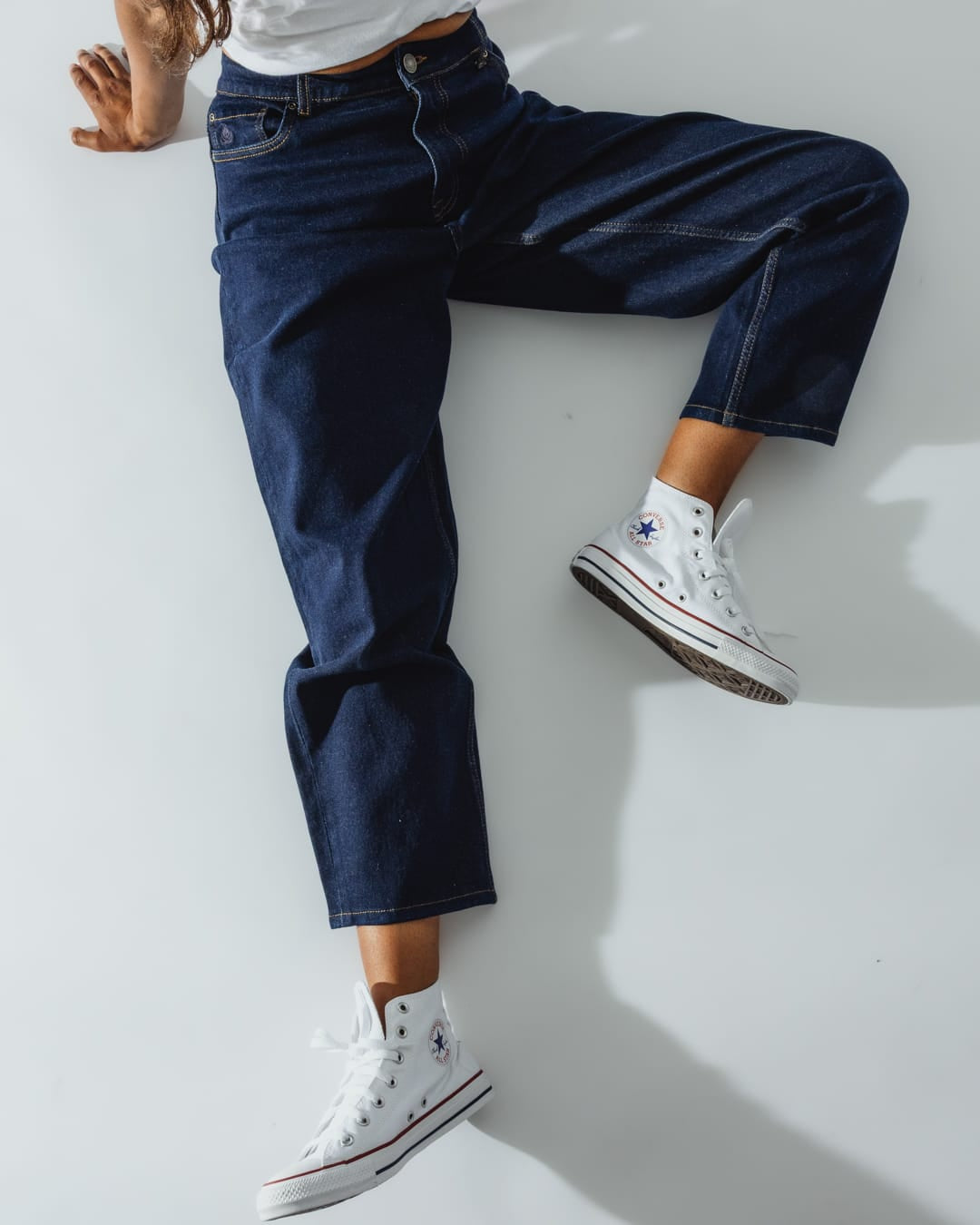 Isla Womens Mum Jean In Dark Denim