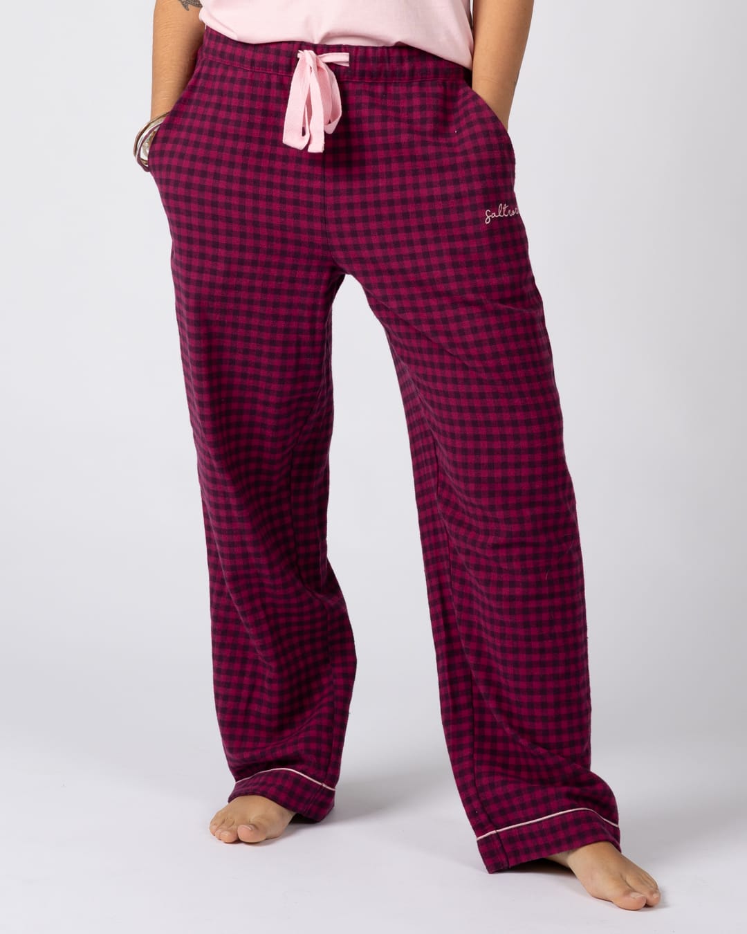 Blair Flannel Pyjama Bottoms in Pink