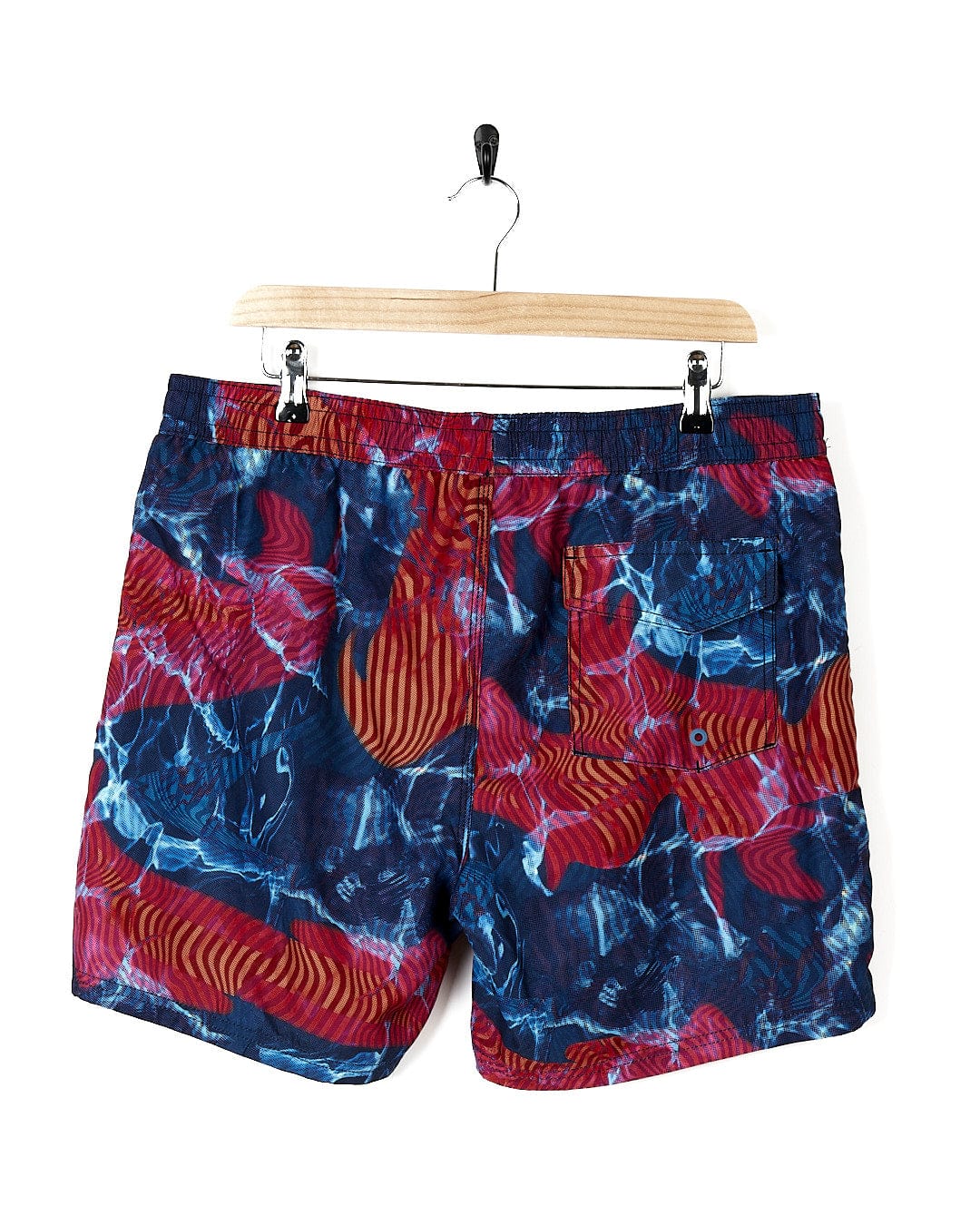 A men's swim short with a Poolside - Mens All Over Print Swimshort - Teal by Saltrock.