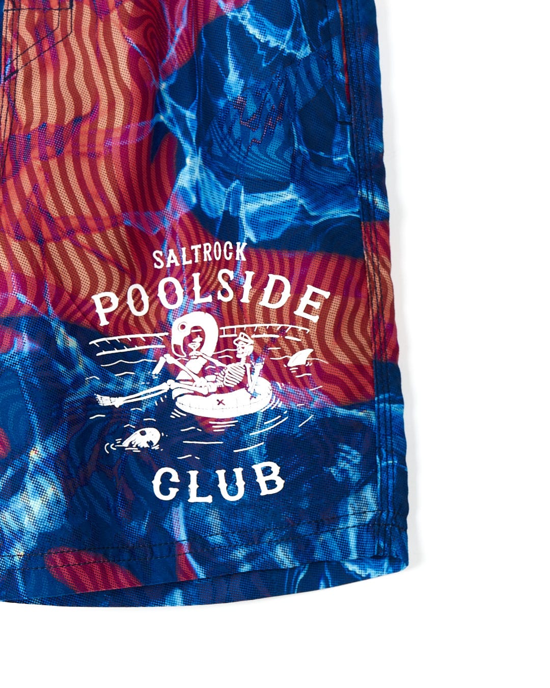 Saltrock California Poolside - Kids All Over Print Swimshort - Multi Club Swim Trunks.