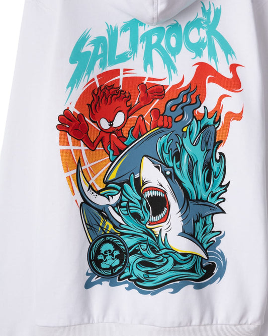 Jaws Kids Pop Hoodie In White