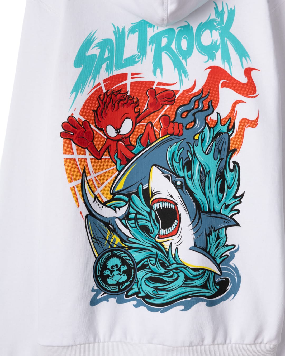 Jaws Kids Pop Hoodie In White