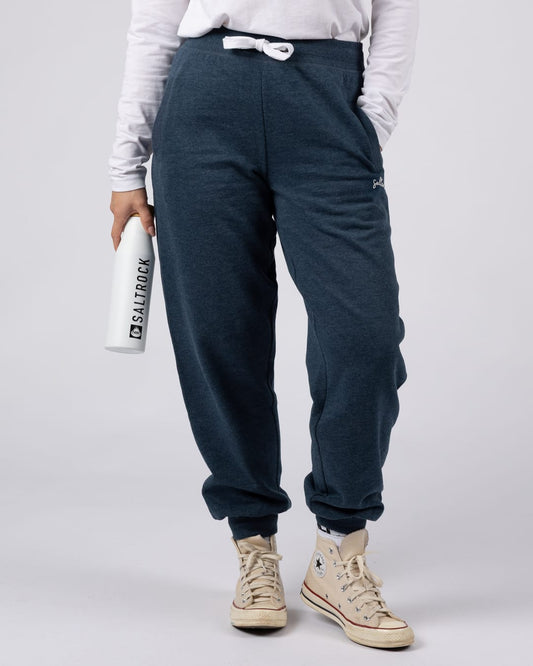Essential Womens Joggers in Blue Marl